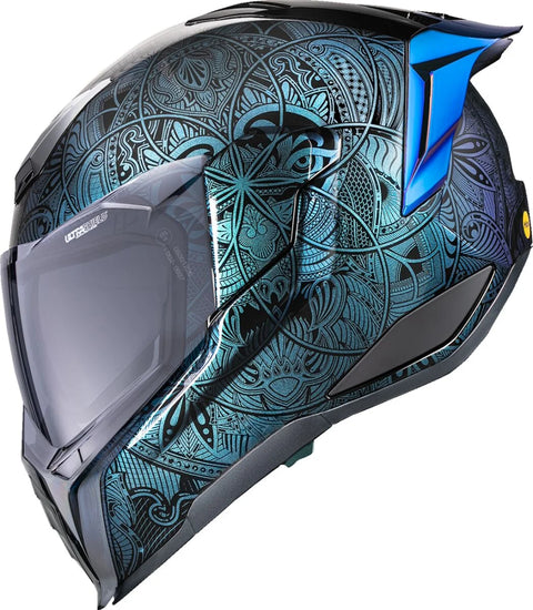ICON Ultraflite Opal Mandala MIPS Full Face Helmet Blue