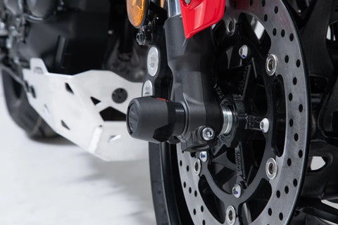 SW-Motech Front Axle Slider Set Black Yamaha Tracer 9
