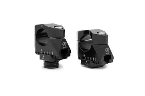 Gilles Tooling 2DGT Adjustable Handlebar Risers Black (2DGT-17-B)