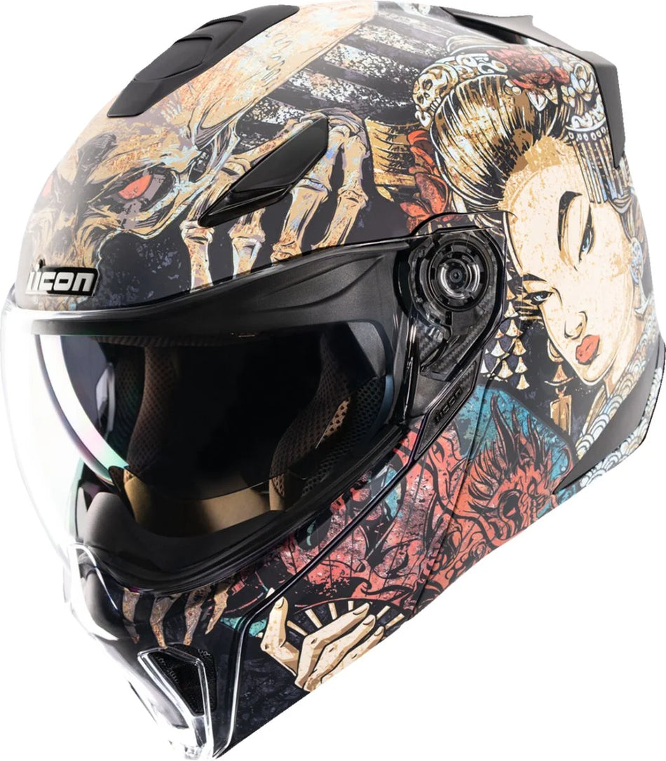 ICON Threshold Odokuro Modular Helmet Black