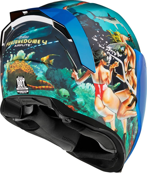 ICON Airflite Pleasuredome4 Helmet Blue