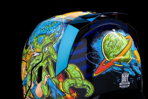 ICON Airflite Bugoid Blitz Helmet Blue