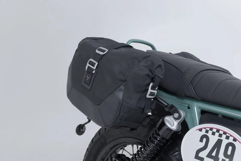 SW-Motech Legend Gear LC1 & LC 2 Side Bag System Black Edition — Royal Enfield Bear