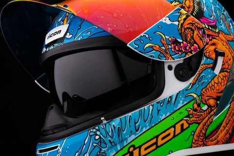 ICON Airform Dino Fury Helmet Blue