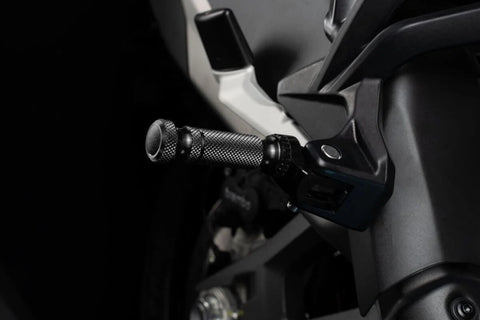 Gilles Tooling Sport Motorcycle Rider/Pillion Footpegs Black (RGK-580-UF41-SET-B)