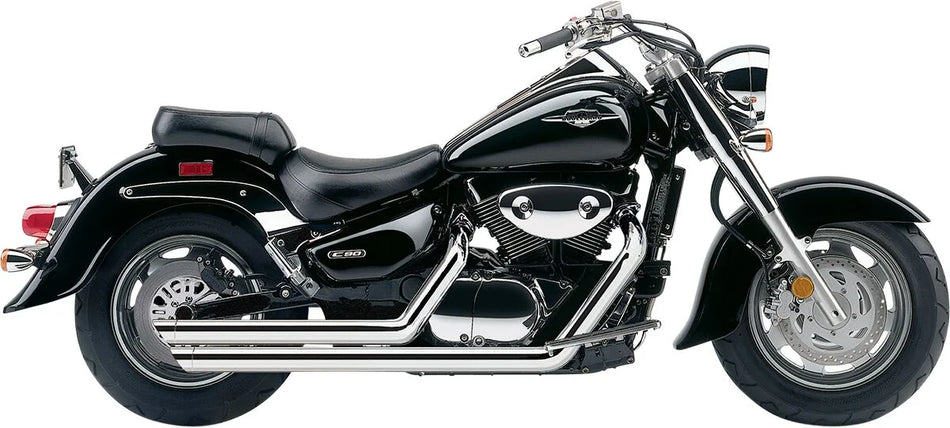 Cobra Slash Down Hot Rod Speedster Exhaust Chrome (3820)