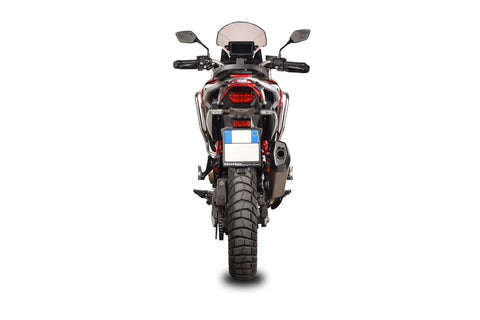 Spark Fighter Slip-on Muffler Full Titanium & Carbon End Cap, with Connecting Pipe (GHO1702TOM)