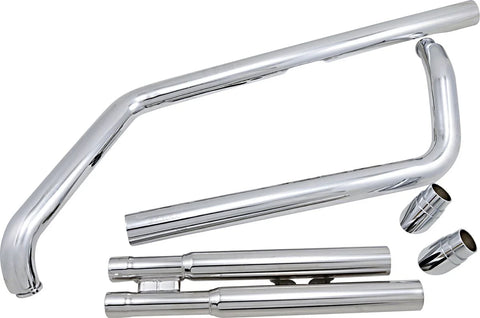 Cobra Slash Down Hot Rod Speedster Exhaust Chrome (4819)