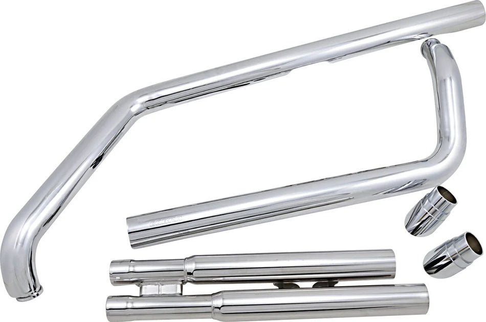 Cobra Slash Down Hot Rod Speedster Exhaust Chrome (4819)
