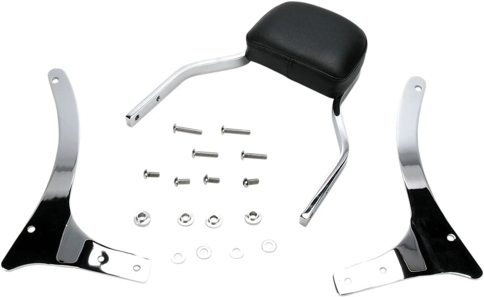 Cobra Mini Square Sissy Bar Chrome with Pad (02-4740)