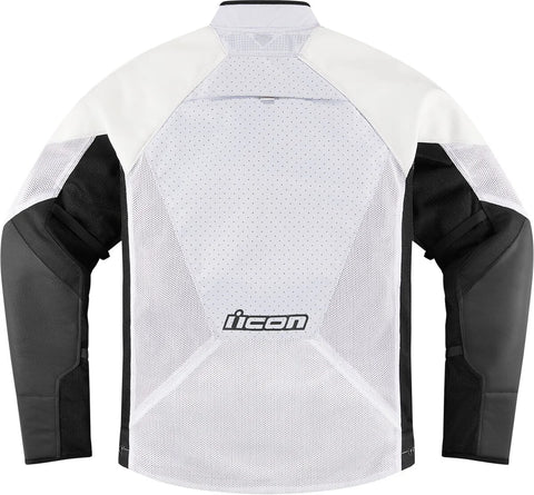 ICON Mesh AF CE Leather Jacket White
