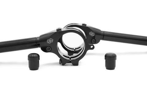 Gilles Tooling GP-LIGHT 4 Motorcycle Clip-On Handlebars Black