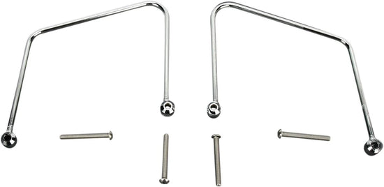 Cobra Saddlebag Support Brackets Chrome (02-6325)