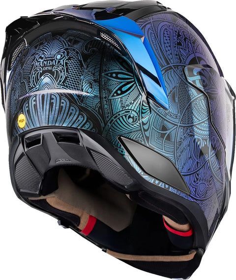 ICON Ultraflite Opal Mandala MIPS Full Face Helmet Blue