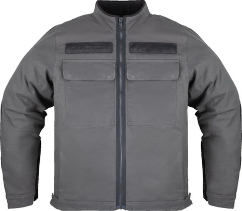 ICON Mototanker CE Textile Jacket Grey