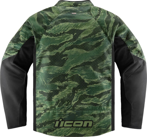 ICON Hooligan CE Tiger's Blood Textile Jacket Green