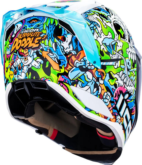 ICON Ultraflite Doodle 3 MIPS Helmet Blue