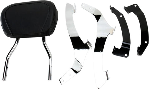Cobra Tall Round Sissy Bar Chrome with Pad (02-7634)
