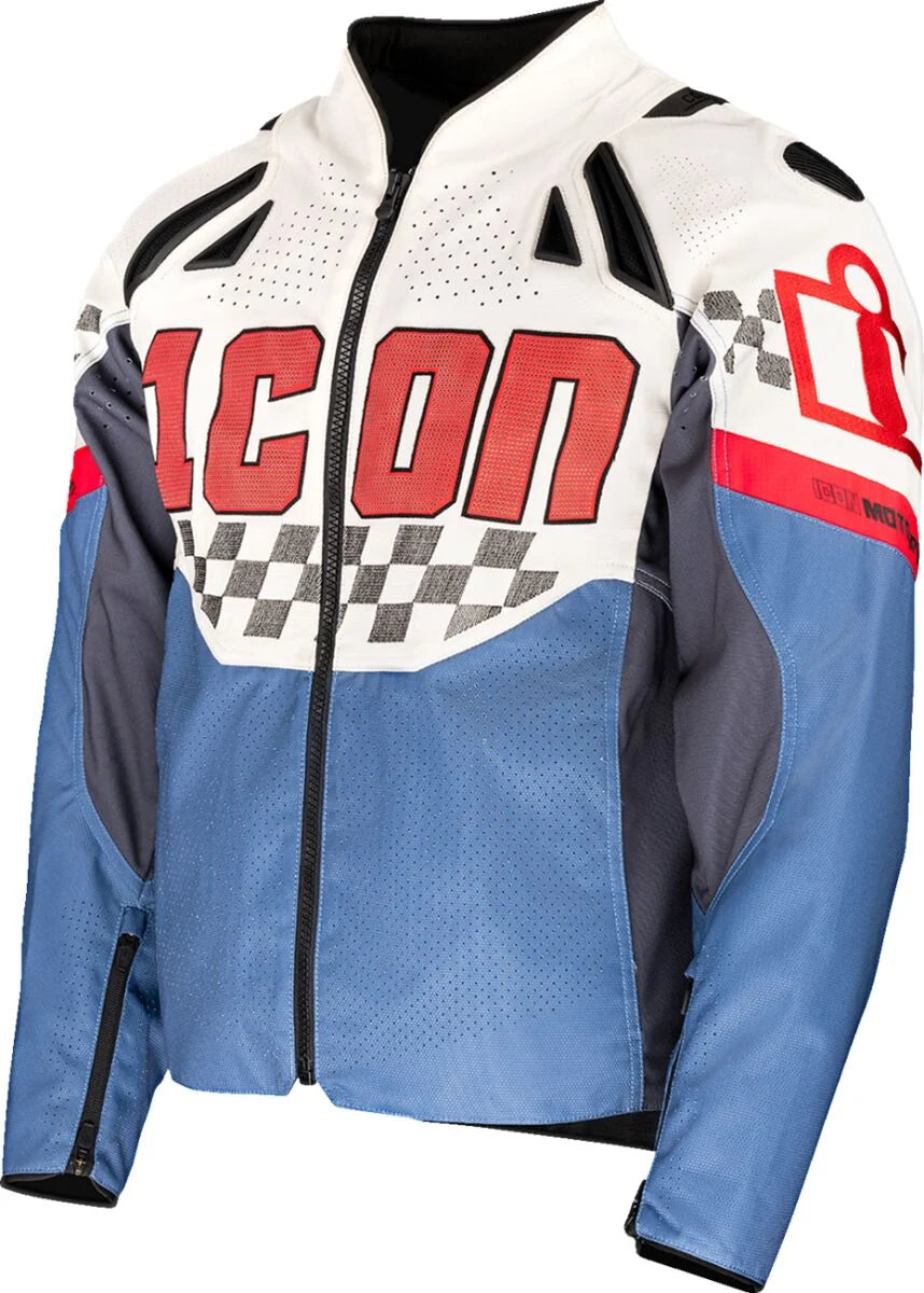 ICON Contra 3 Hero Textile Jacket Black/Blue/Red/White