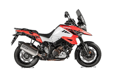 Akrapovic Slip-on Line Muffler Titanium Carbon End Cap Suzuki V-Strom (S-S10SO18-HAFT)