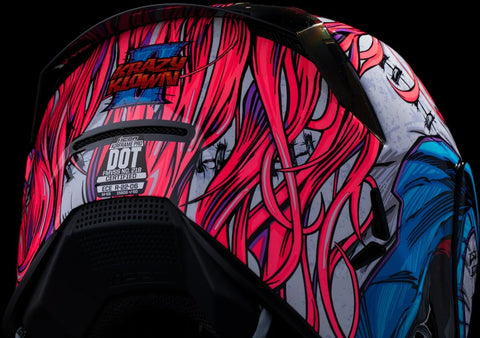 ICON Airframe Pro Krazy Klown 2 Helmet Black/Blue/Pink/Purple/White