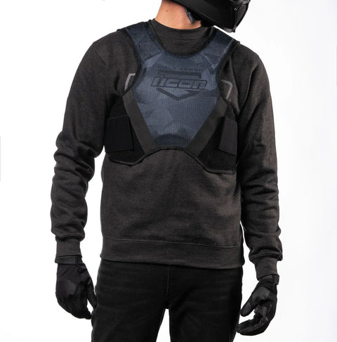ICON Field Armor Softcore Vest Black/Camo Blue