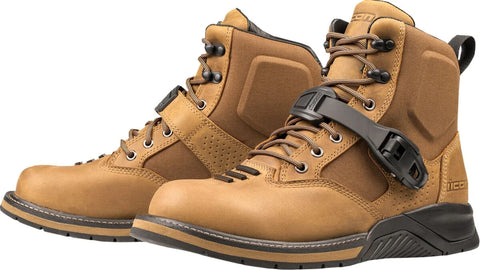ICON SD6 Waterproof CE Boots Brown