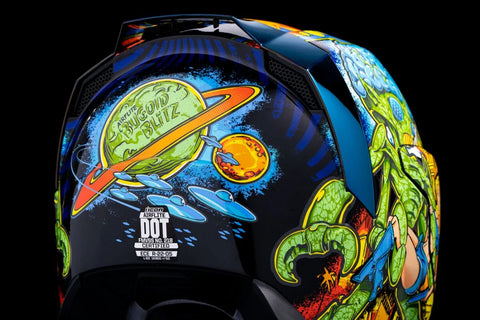 ICON Airflite Bugoid Blitz Helmet Blue