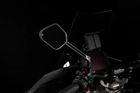 Gilles Tooling STRATOS Motorcycle Mirror Right Matt Black (M03-04-R-BD)