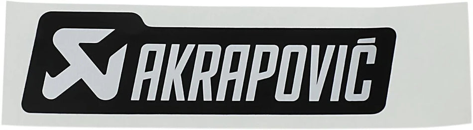Akrapovic Sticker Akrapovic Mono Logo 135 X 40 Mm Black/ Silver