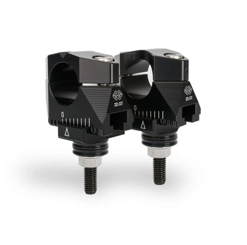Gilles Tooling 2DGT Adjustable Handlebar Risers Black (2DGT-11-25-B)