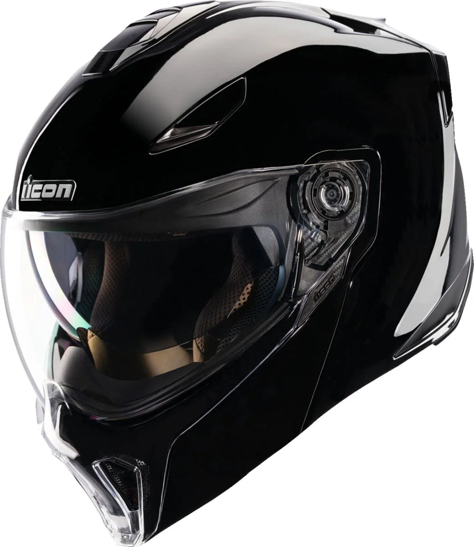 ICON Threshold Modular Helmet Gloss Black