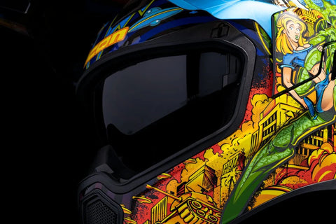 ICON Airflite Bugoid Blitz Helmet Blue