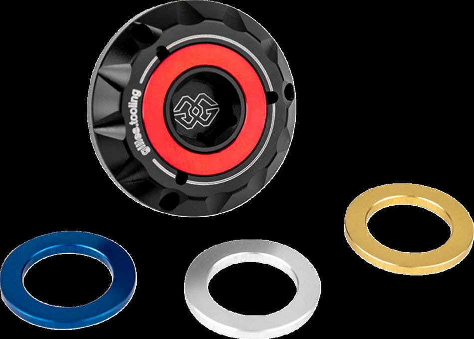 Gilles Tooling Motorcycle Oil Filler Cap M20x1.5 Black