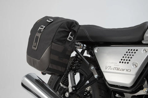 SW-Motech Legend Gear LC2 Side Bag System Black Edition — Moto Guzzi