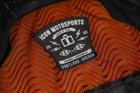 ICON Hooligan Ultrabolt Textile Jacket Red/Black/White