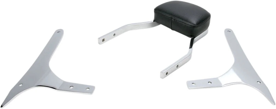 Cobra Mini Square Sissy Bar Chrome with Pad (02-4725)