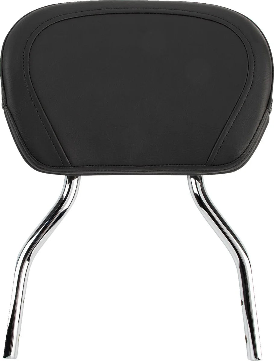 Cobra Short Round Sissy Bar Chrome with Pad (02-8765)