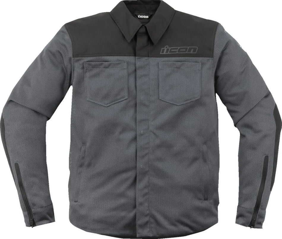 ICON Upstate Mesh CE Textile Jacket Grey