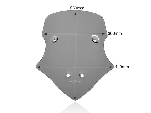 WRS Caponord Windscreen Smoked (DU016F)