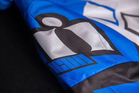 ICON Airform Retro Textile Jacket Blue/White