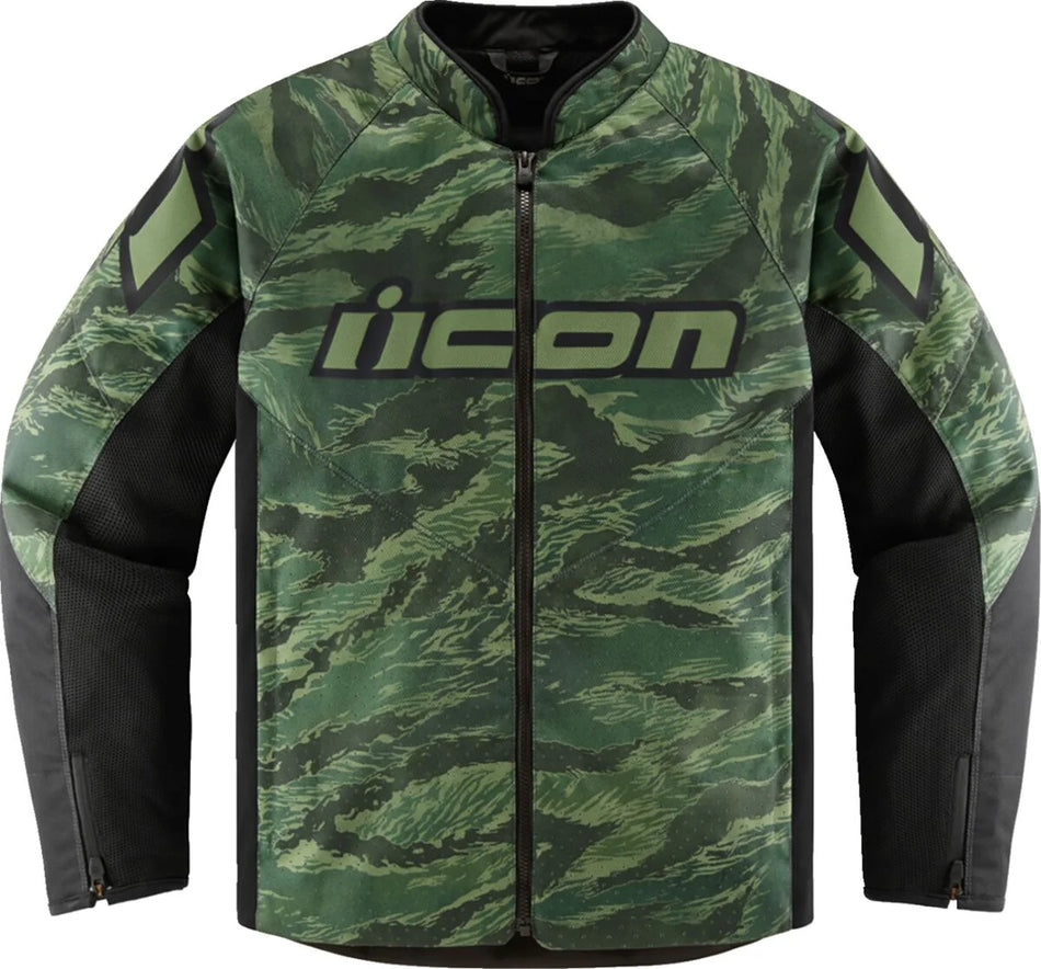 ICON Hooligan CE Tiger's Blood Textile Jacket Green