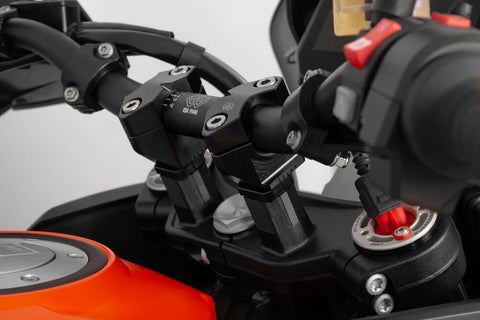 Gilles Tooling 2DGT Adjustable Motorcycle Handlebar Risers Black (2DGT-09-24-B)