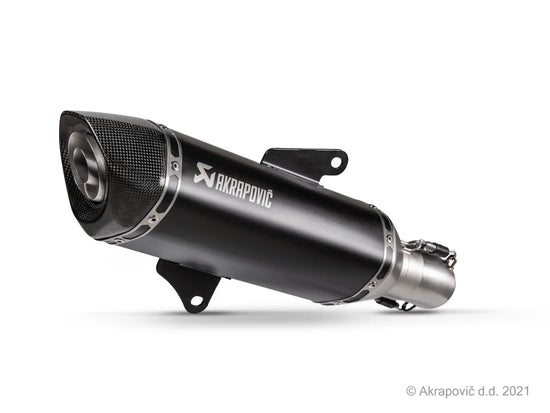 Akrapovic Slip-on Line Muffler Black Stainless Steel Carbon End Cap Honda ADV / Forza