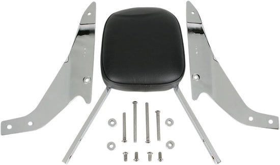 Cobra Square Sissy Bar Chrome with Pad
