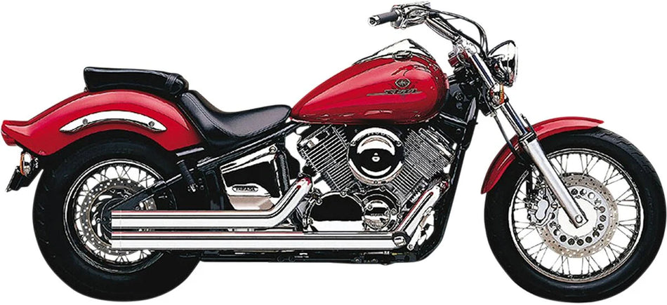 Cobra Hot Rod Speedster Short 2-into-2 Straight-Cut Exhaust System Triple-Chrome