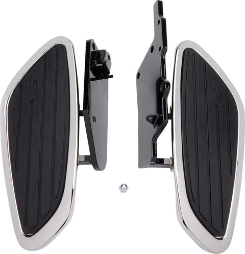 Cobra Swept Front Floorboard Kit Chrome (06-4150)