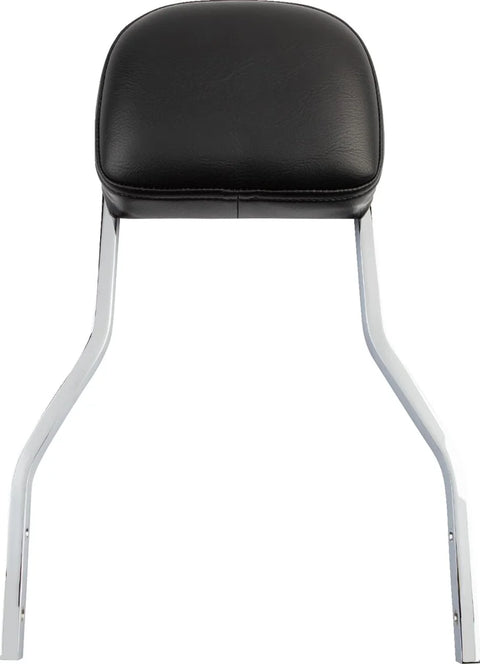 Cobra Short Square Sissy Bar Chrome with Pad (602-1204)