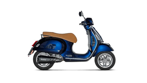 Akrapovic Slip-on Line Muffler Black Stainless Steel Carbon End Cap Vespa (S-VE3SO10-HZDFBL)