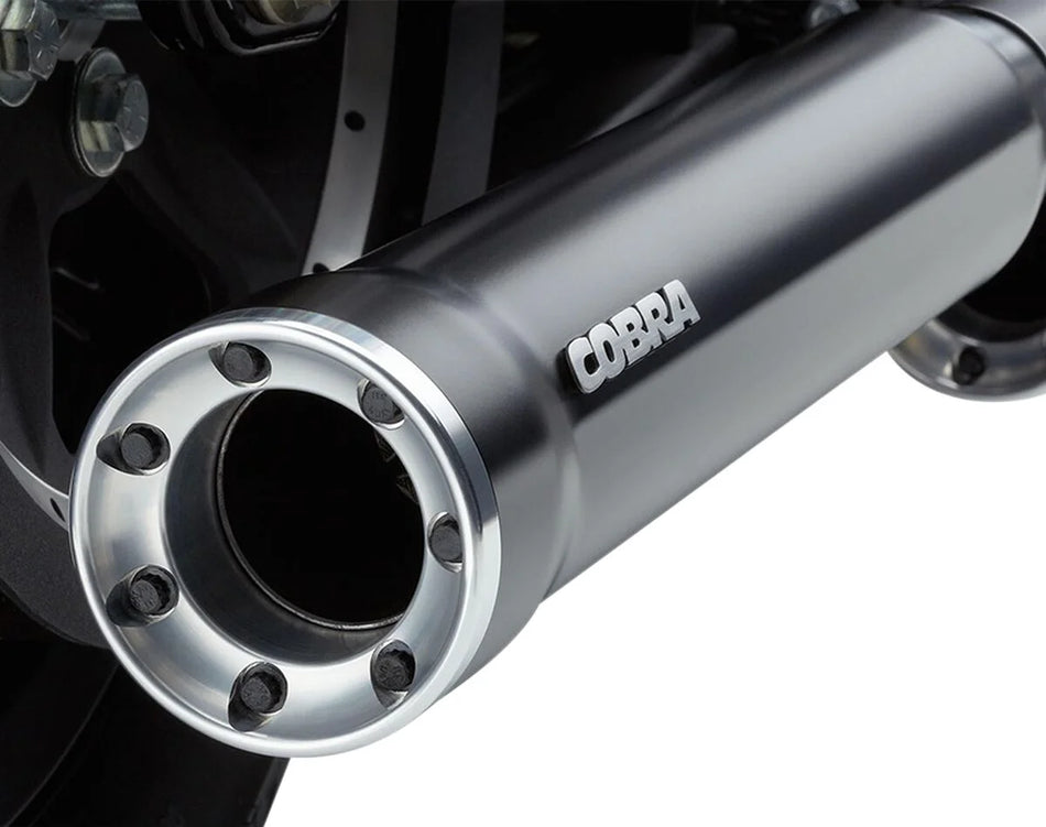 Cobra 3" Slip-on RPT Mufflers Powder-Coated Black (6080RB)